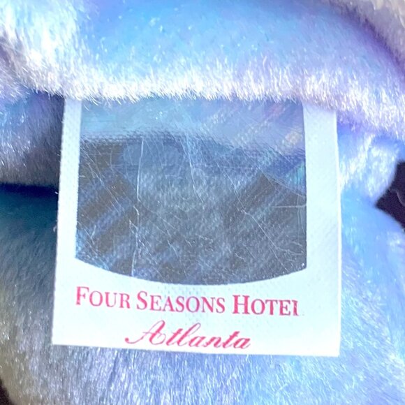 2001 Issy Four Seasons Hotel Atlanta Cancer Research Exclusive Beanie Baby MWMT - Picture 8 of 9